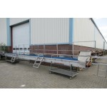 50 cm breed, 11,60 meter lengte. Gebruikt. RVS transportband.